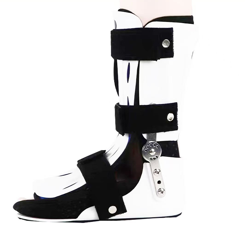 Ankle Mobility Band - 調整可能な足首装具 足下垂矯正器 足関節内反外反 ふくらはぎ骨折固定器 通気性のある脚足サポート 左右兼用