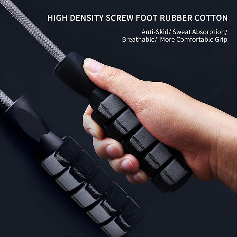 Skipping Rope Pvc - 超軽量レーシングロープスキッピング高強度耐摩耗性ナイロン高速ベアリングワイヤーロープ汗止めバンドPVC TPUジャンプロープ