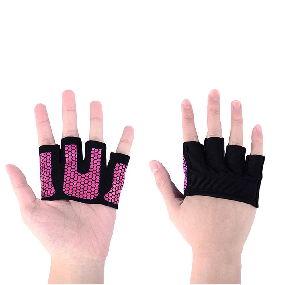 Crossfit Workout Gear - クロスフィット滑り止めウェイトリフティンググローブ通気性ハーフフィンガーハンドグリッパージムウェイトリフティングフィットネスバーベルパームプロテクター