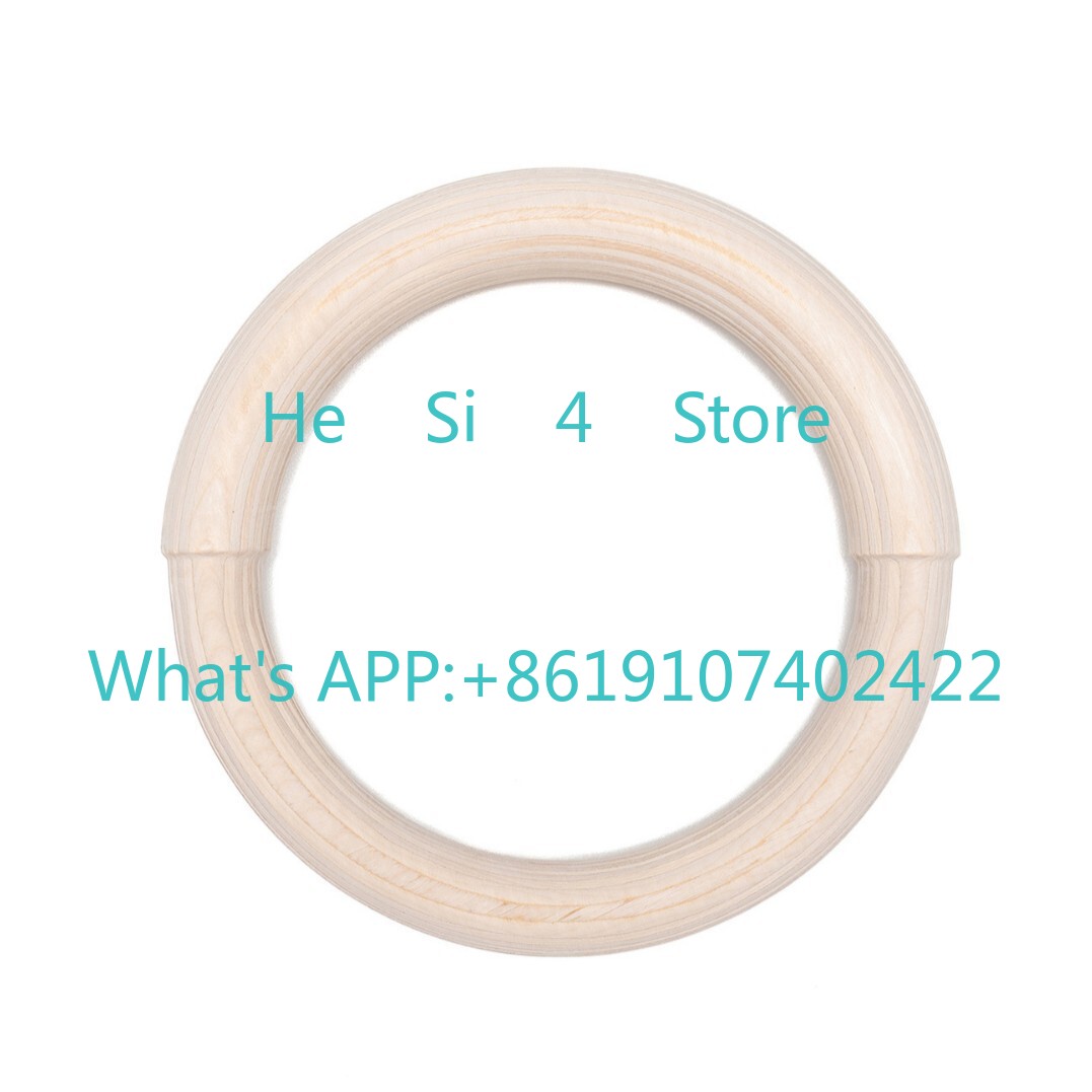 Gymnastic Ring Wood - ベアリングバーチ ダブルサイズリング 木製 大人用 フィットネス、体操 ストレッチ