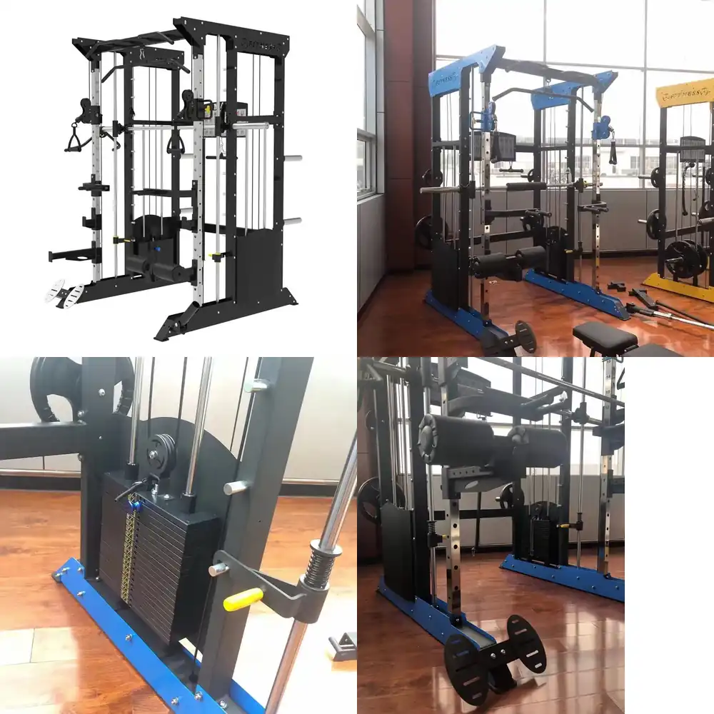Crossfit Equipment - 2026年激安販売 プロ仕様オールインワン多機能ジム機器 クロスフィット ホームジム用 スミスマシン スクワットラック対応