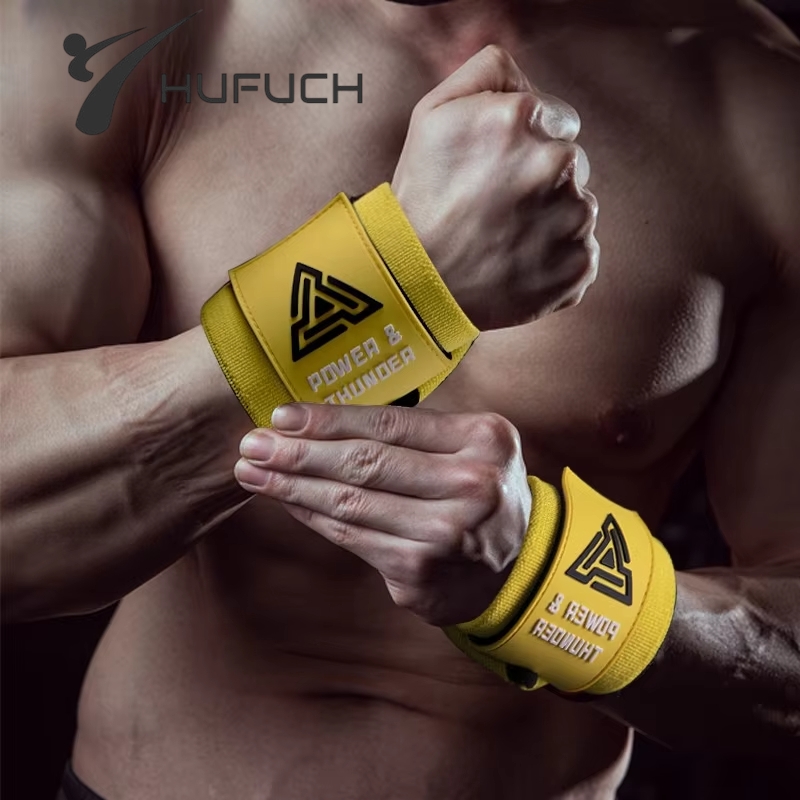 Crossfit Equipment - 1 ペアのプレミアム リスト サポート フィットネス リストバンドは、ジムでのトレーニング中に手首を保護します。強力なベンチ