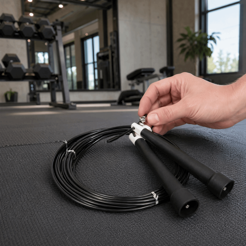 Skipping Rope Pvc - ポータブルスチールワイヤー縄跳び もつれにくいPVCコーティング縄跳び 長さ調節可能 縄跳び ホームジム用