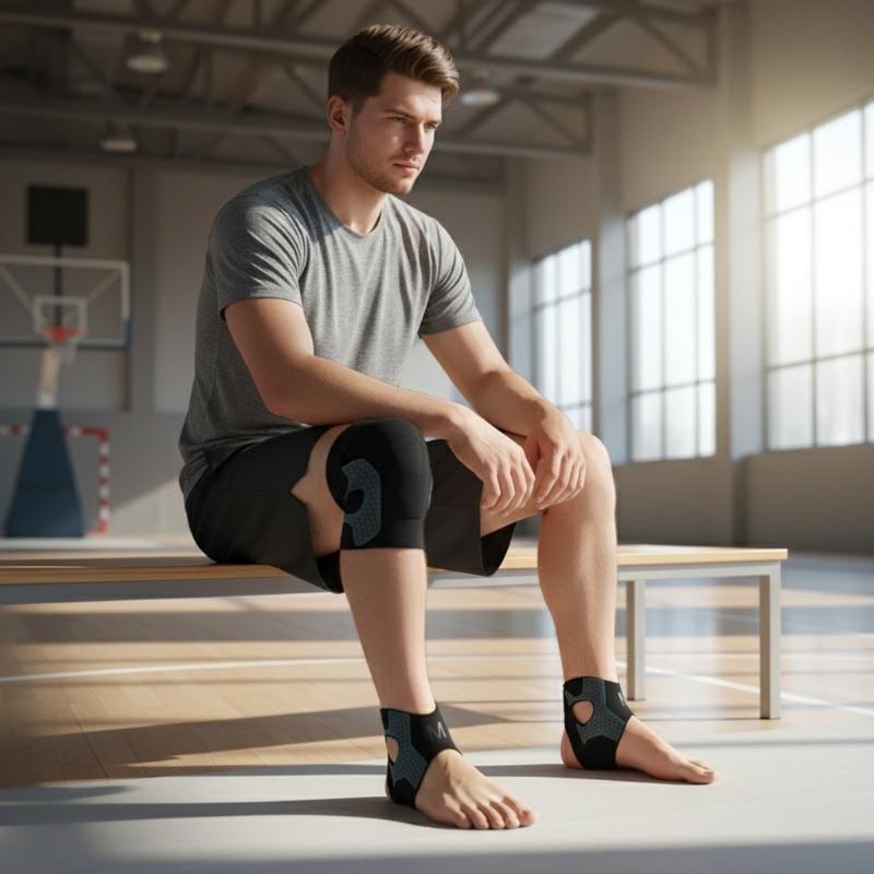 プレミアム圧縮スリーブとフットストラップ付き足首サポーターで - Ankle Mobility Band のレビューと価格