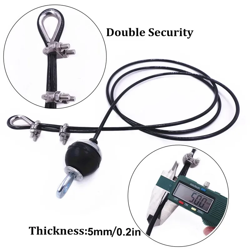 2M-5M フィットネス機器アクセサリースチールロープ調整可 - Crossfit Equipment のレビューと価格