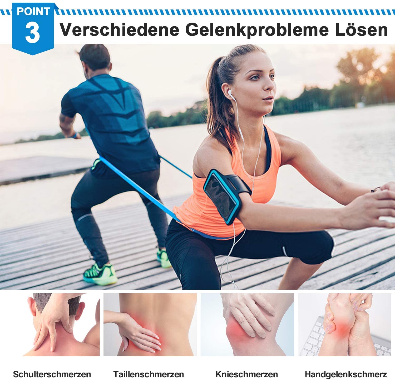 弾性フィットネスバンド 3 個レジスタンスバンド弾性フィット - Crossfit Workout Gear のレビューと価格