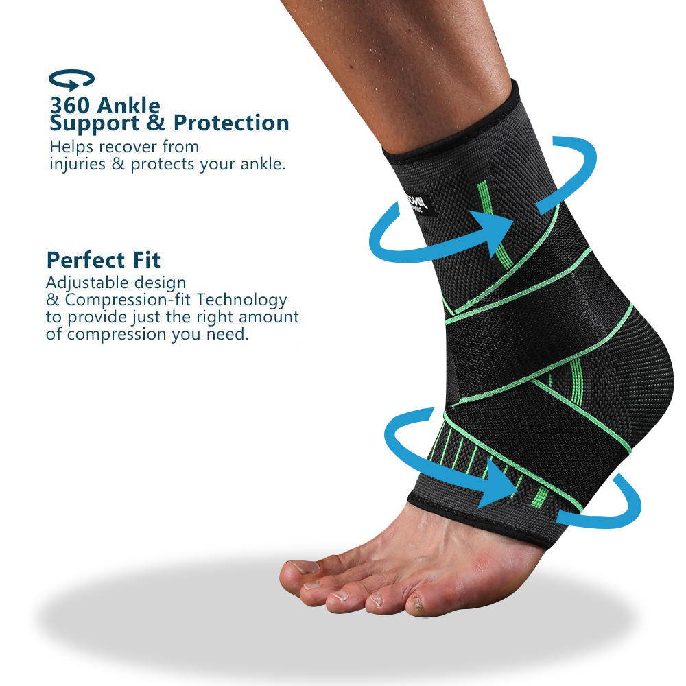調節可能なストラップ付きアンクルブレース圧縮スリーブ、アーチ - Ankle Mobility Band のレビューと価格