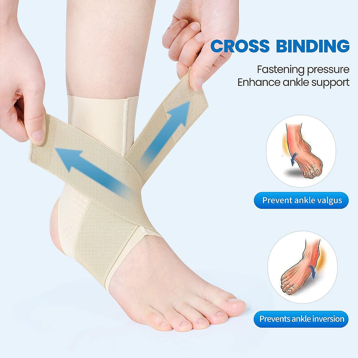 1 個の足首ブレース、調節可能な通気性のある圧縮足首サポート - Ankle Mobility Band のレビューと価格