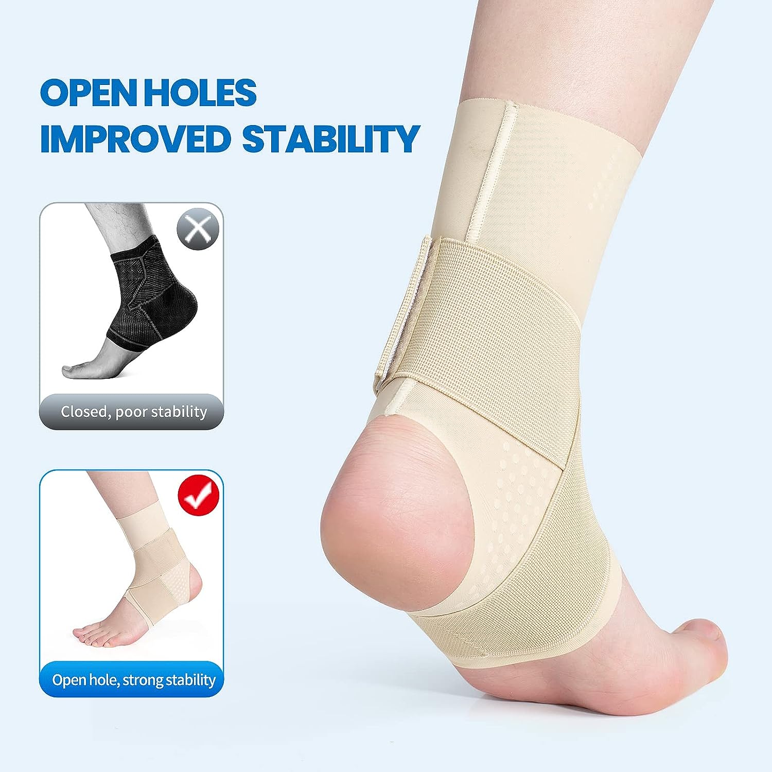 1 個の足首ブレース、調節可能な通気性のある圧縮足首サポート - Ankle Mobility Band のレビューと価格
