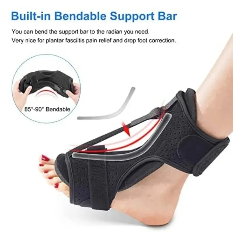 1PC 足底筋膜炎ナイトスプリント調整可能な足首ブレース足ド - Ankle Mobility Band のレビューと価格