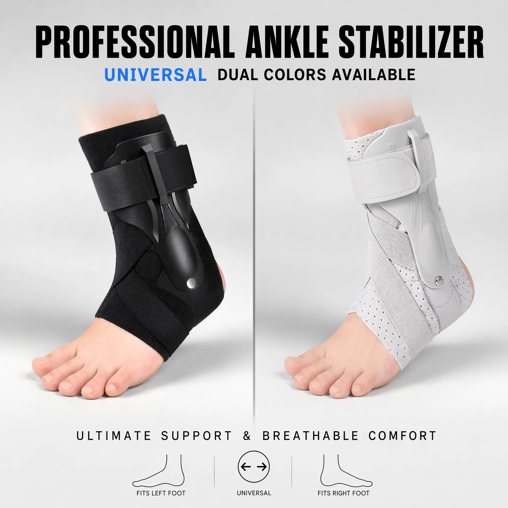 サイドスタビライザー付き足首ブレース、捻挫した足首の回復や腱 - Ankle Mobility Band のレビューと価格