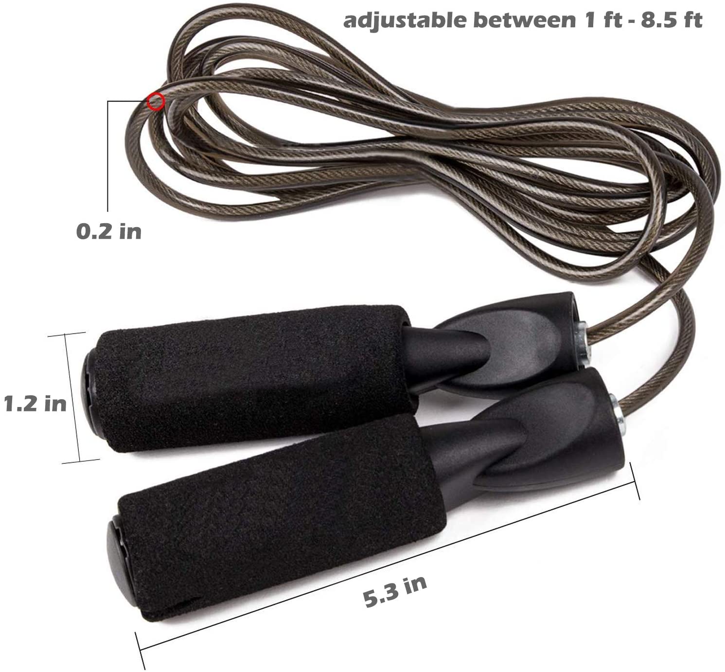 調整可能なプロ仕様のクロスフィット用縄跳び、スピードスキッピ - Crossfit No Equipment のレビューと価格