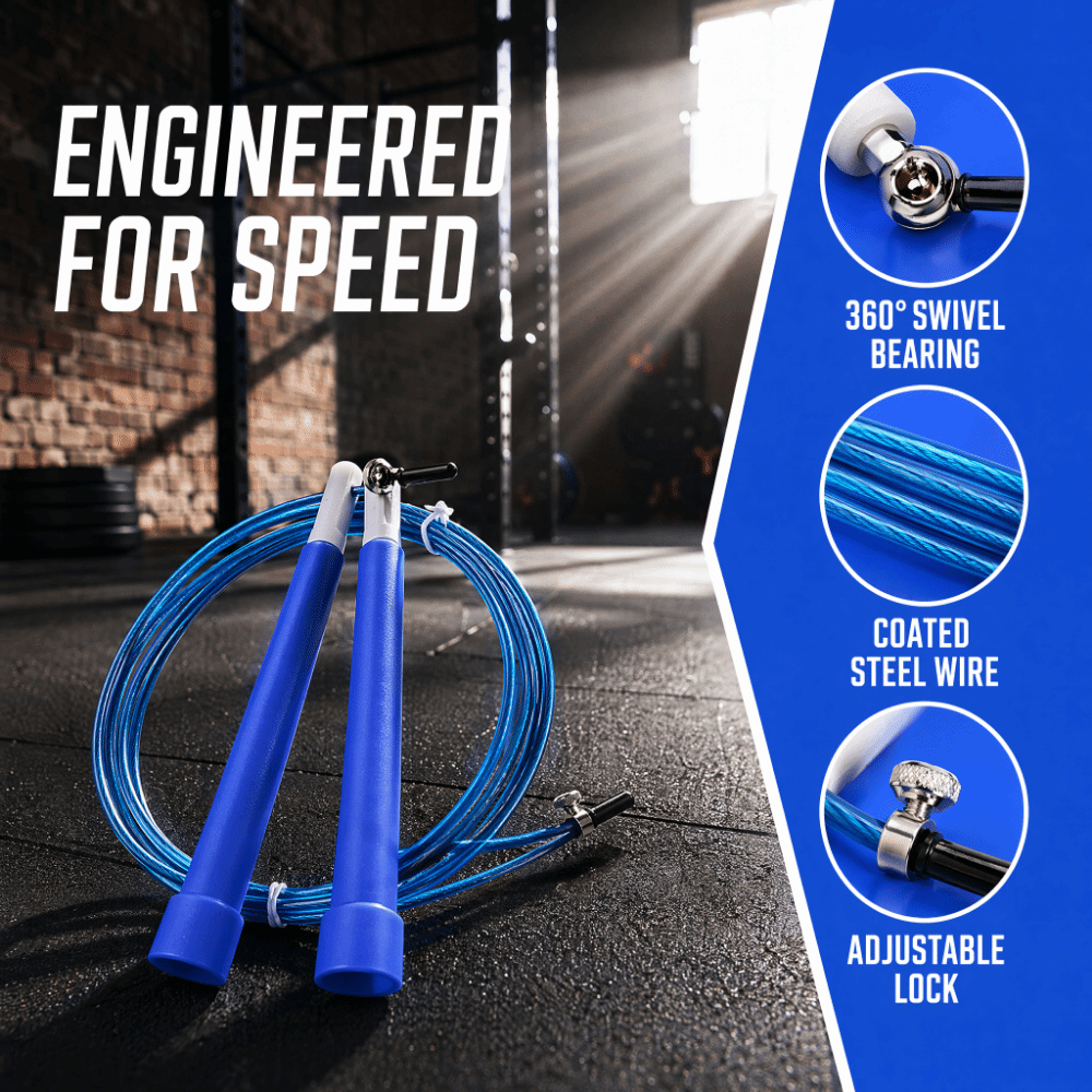 耐久性のあるスチールワイヤー縄跳び、絡まない調節可能な長さス - Skipping Rope Pvc のレビューと価格